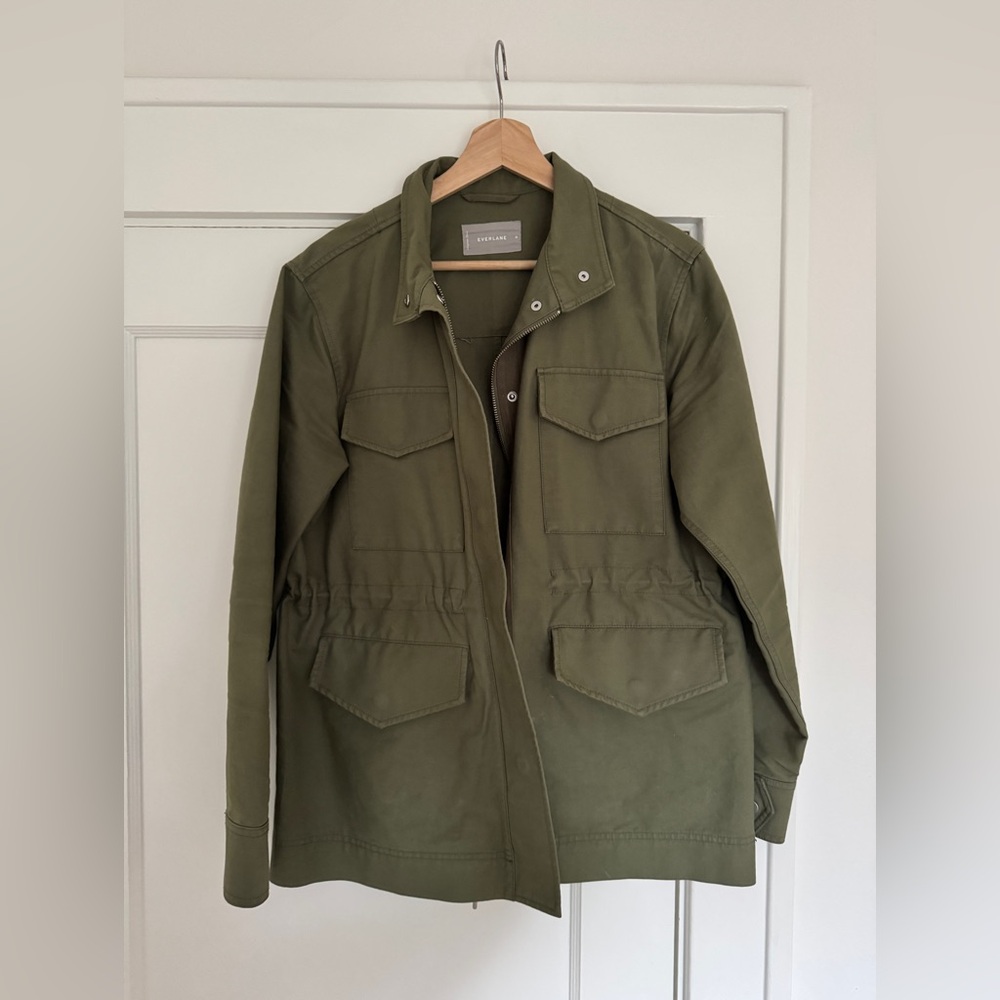 Everlane ReNew Anorak Dark Green Medium